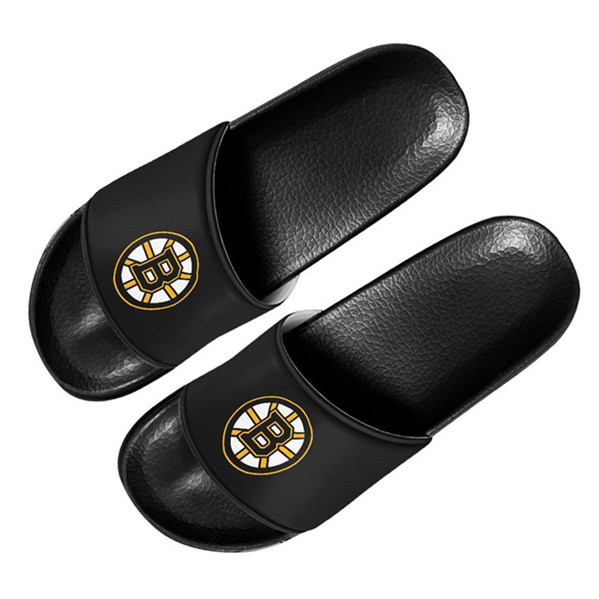 Women's Boston Bruins Flip Flops 002
